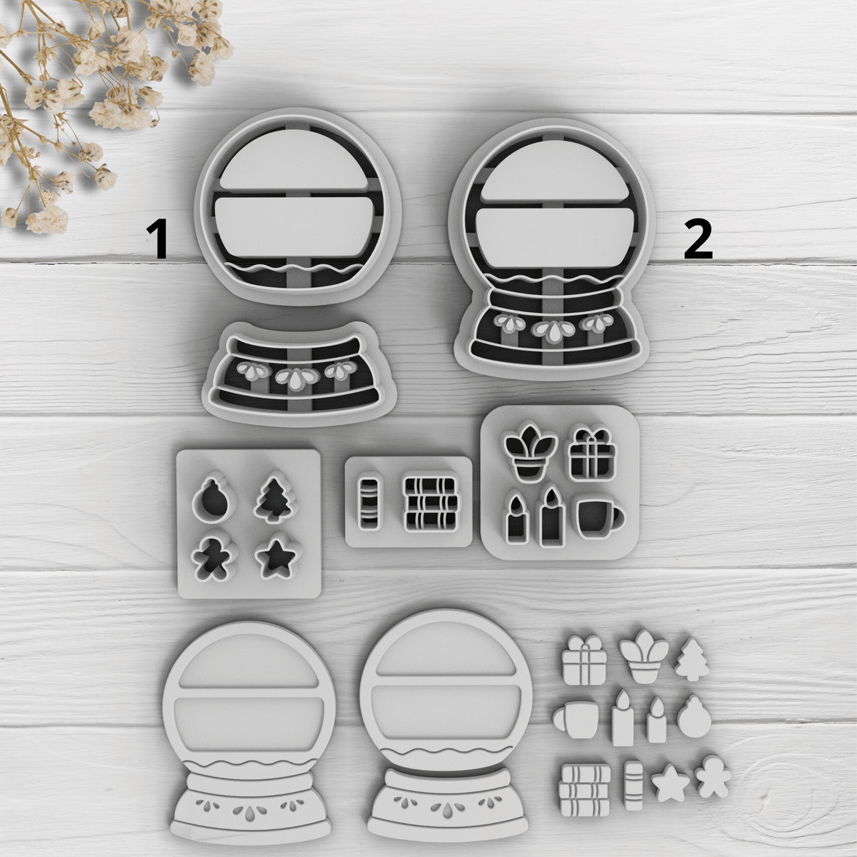 Cortador Arcilla Polimérica | Enchanted Snowglobe | Minipekas