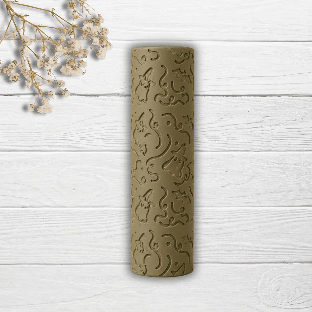 Rodillo Textura Witchy Boo | Minipekas| Arcilla Polimerica