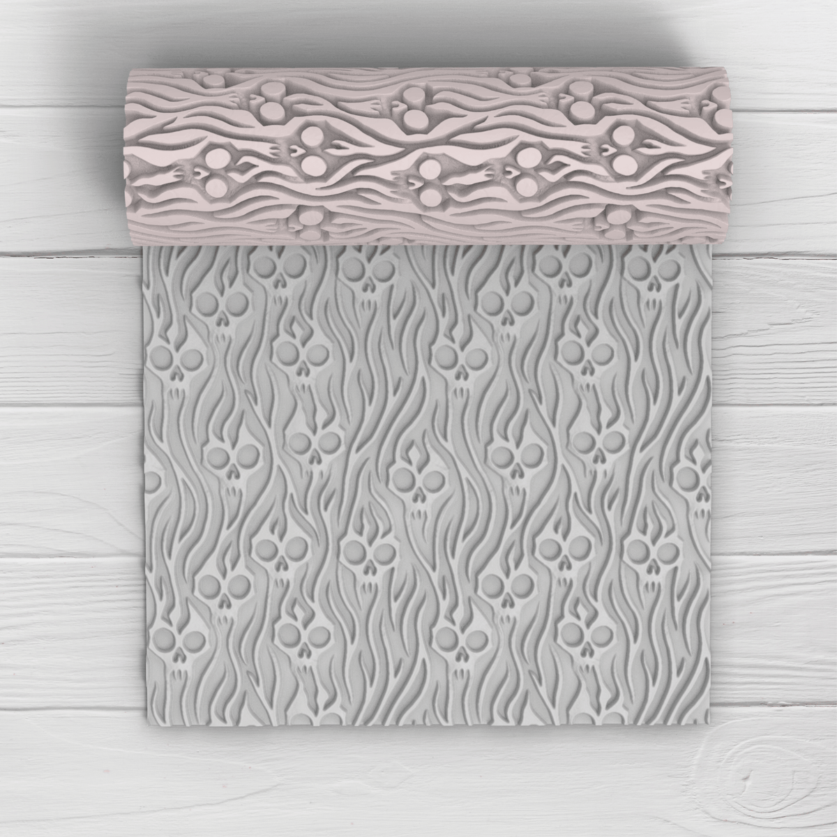 Rodillo Textura Haunted Timber | Minipekas| Arcilla Polimerica