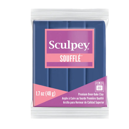 Sculpey Souffle Argila de polímero azul meia-noite 1,7 onças (48g)