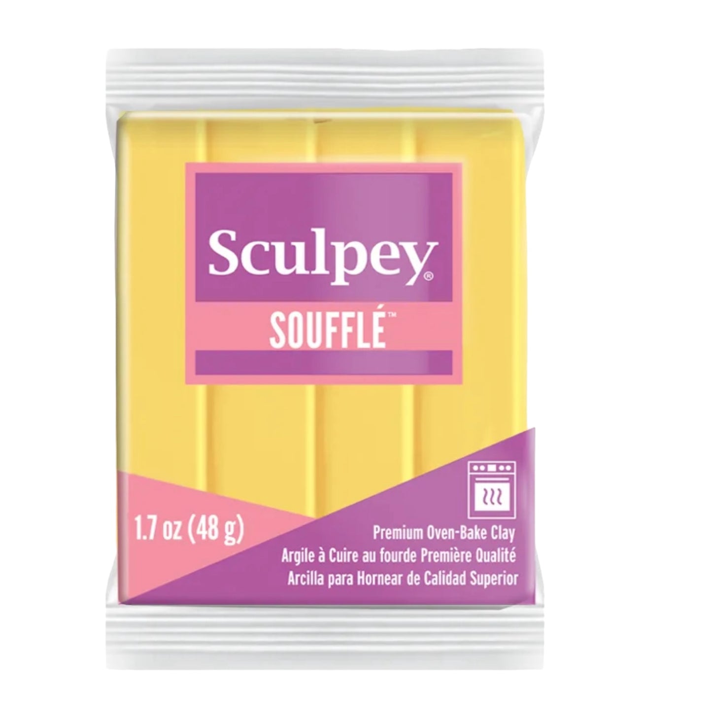 Argile polymère Sculpey Souffle Canari 1,7 oz (48 g)