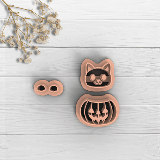 Cortador Arcilla Polimérica| kitty Pumpkin  | Minipekas 20260906.2