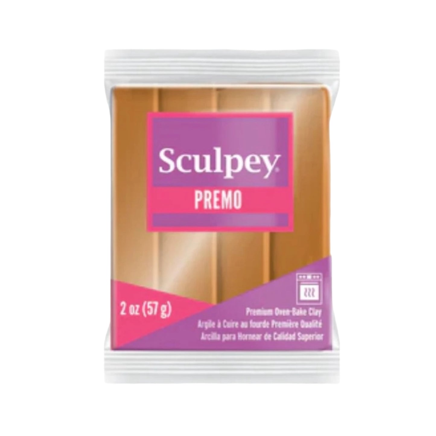 Argila polimérica Sculpey Premo Gold Glitter 2 onças (56 g)