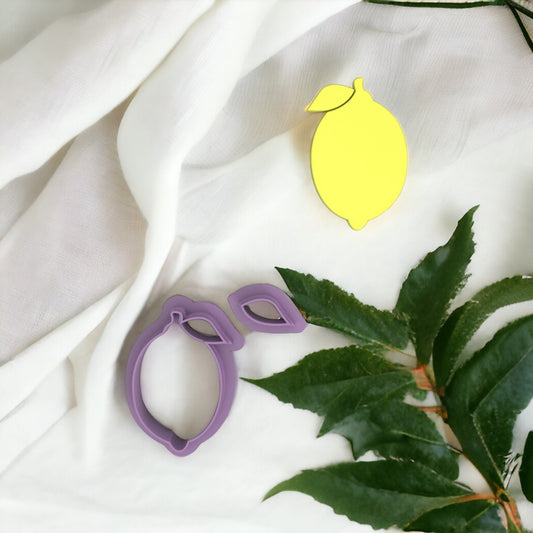 Coupe-feuille de citron pour réaliser des boucles d'oreilles en pâte polymère