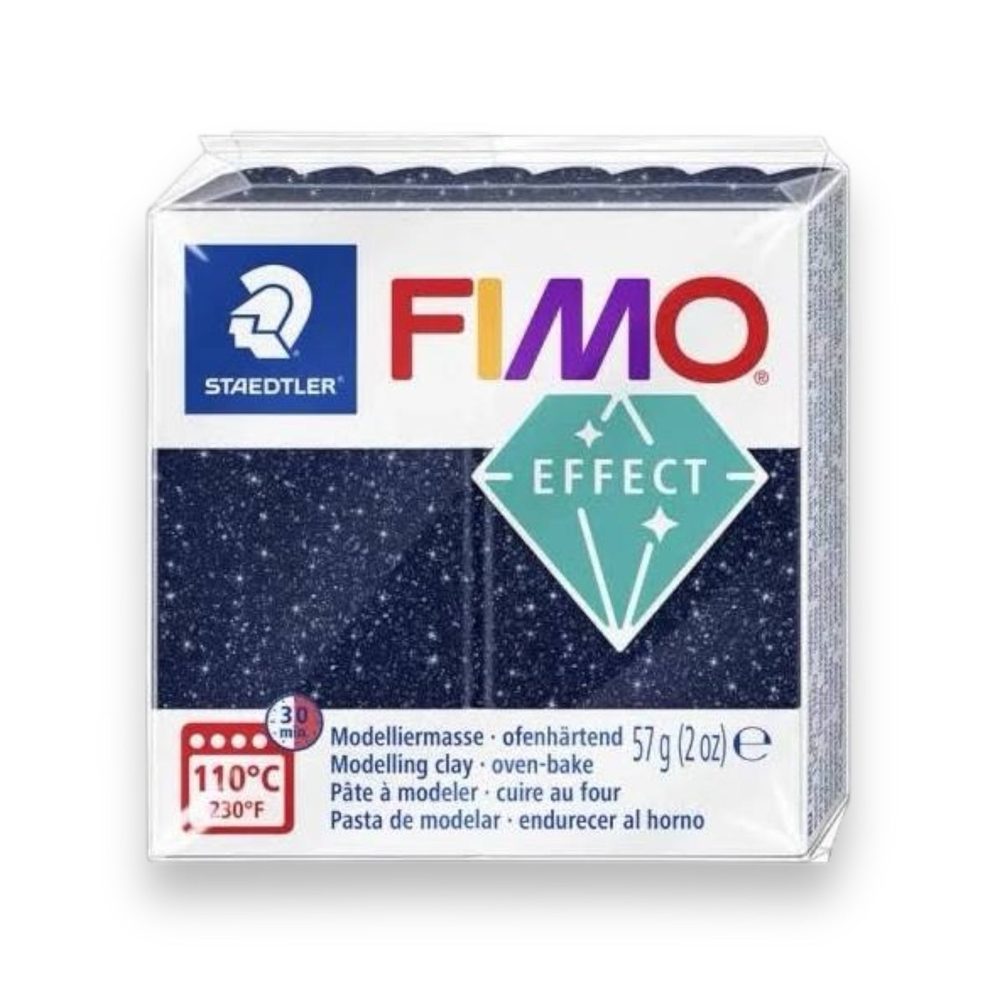 Fimo effect galaxy azul arcilla polimerica 57g -2 oz