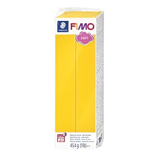 Fimo soft amarillo arcilla polimerica 454g- 1 lb