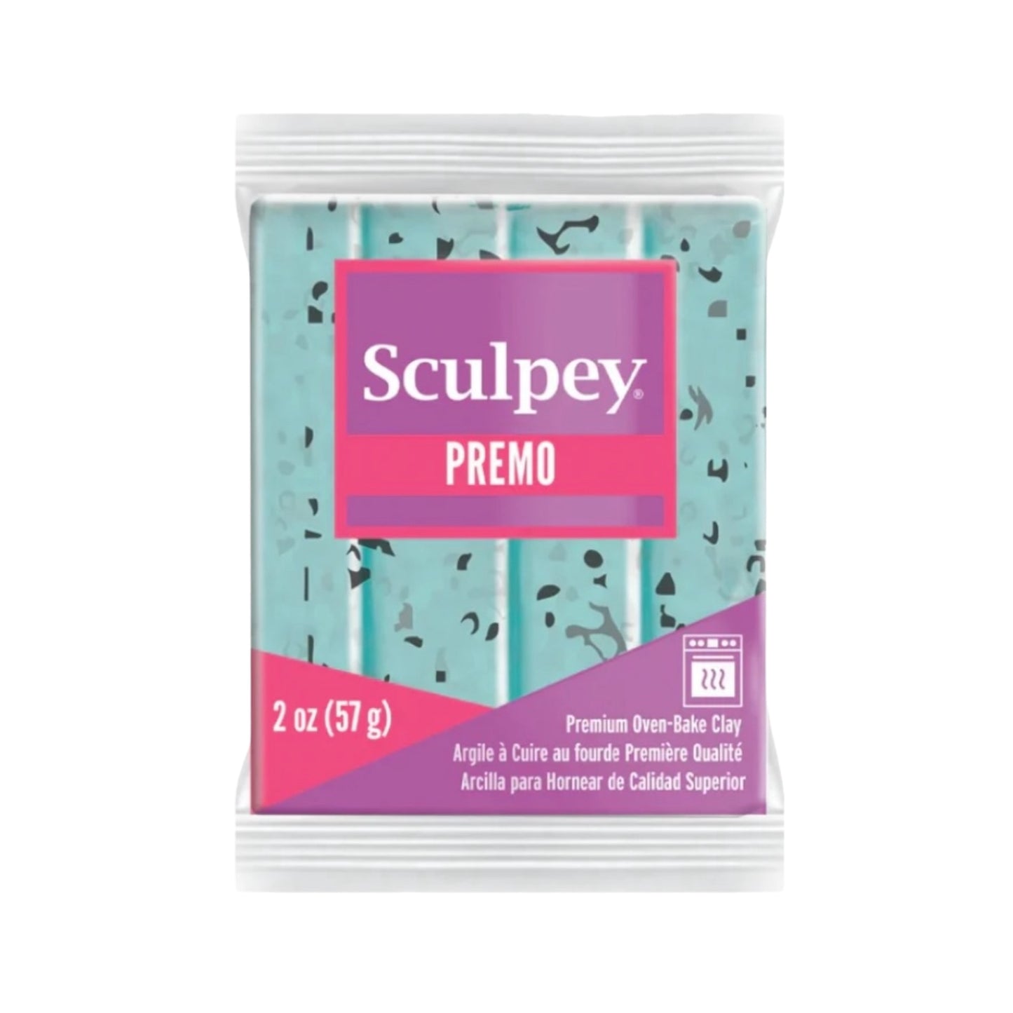 Sculpey Premo Turquoise Granite arcilla polimerica 2oz (56g)