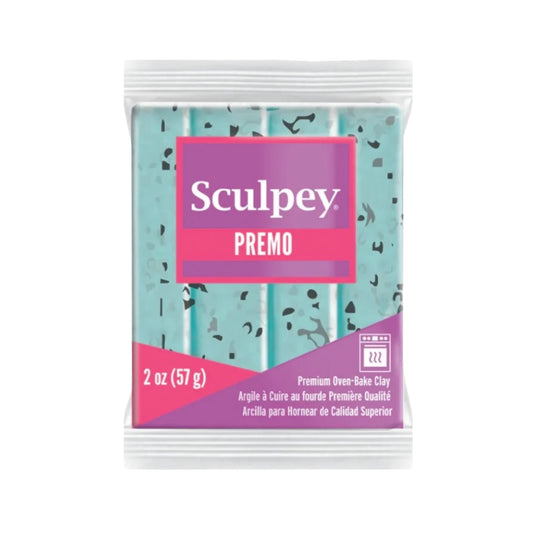 Pâte polymère Sculpey Premo Turquoise Granite 2oz (56g)