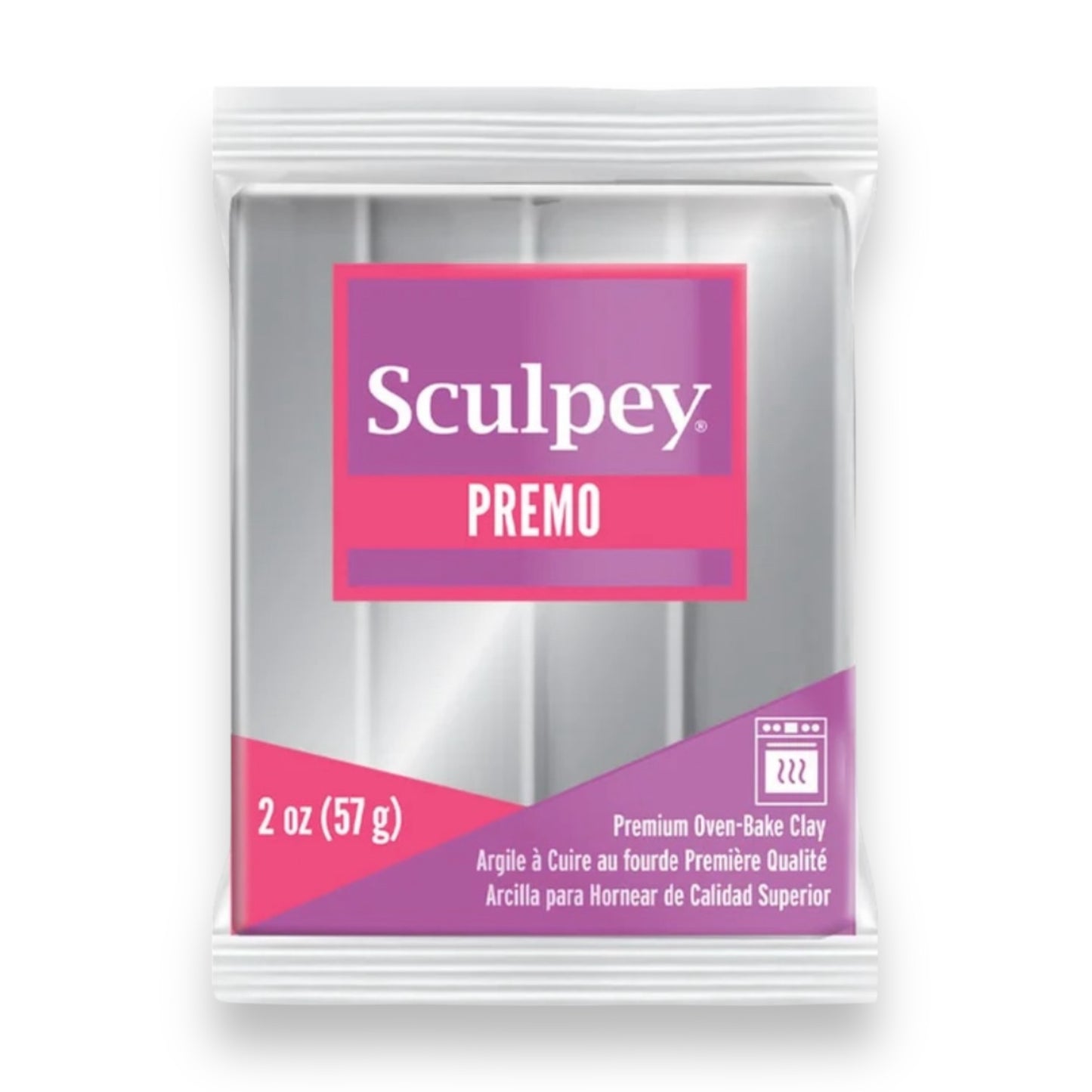 Sculpey Premo Silver arcilla polimerica 2oz (56g)