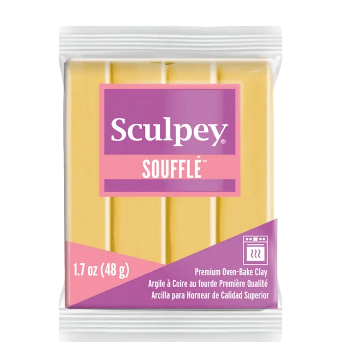 Sculpey Souffle Argile polymère Ocre Jaune 1,7 oz (48 g)