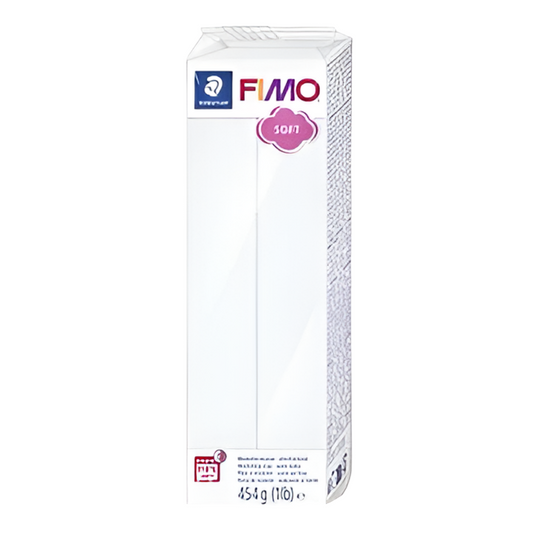 Fimo soft blanco  arcilla polimerica 454g- 1 lb