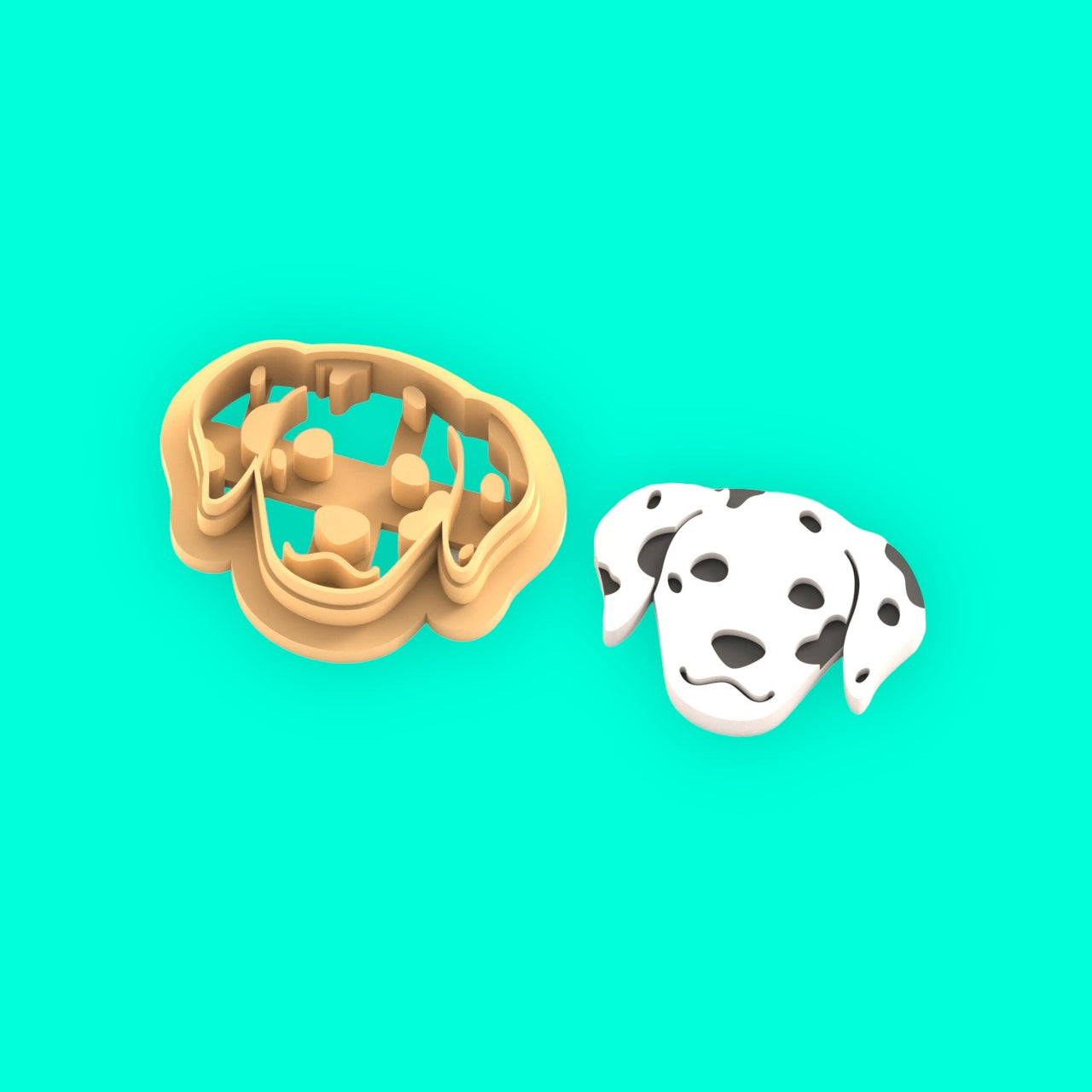 Dalmatian polymer clay cutter