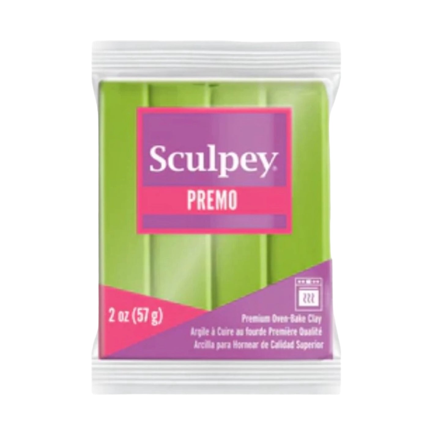 Sculpey Premo Bright Green Pearl arcilla polimerica 2oz (56g)