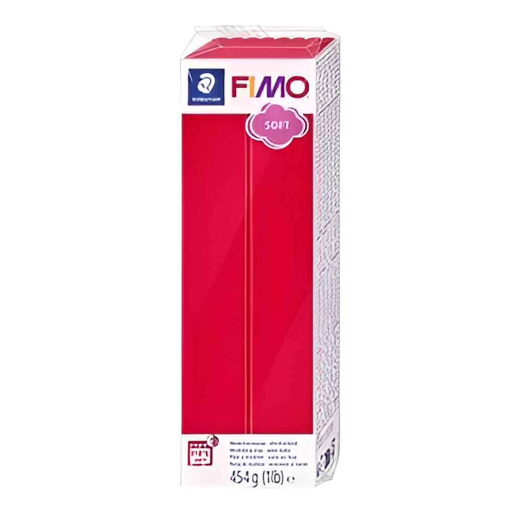 Fimo soft rojo arcilla polimerica 454g- 1 lb