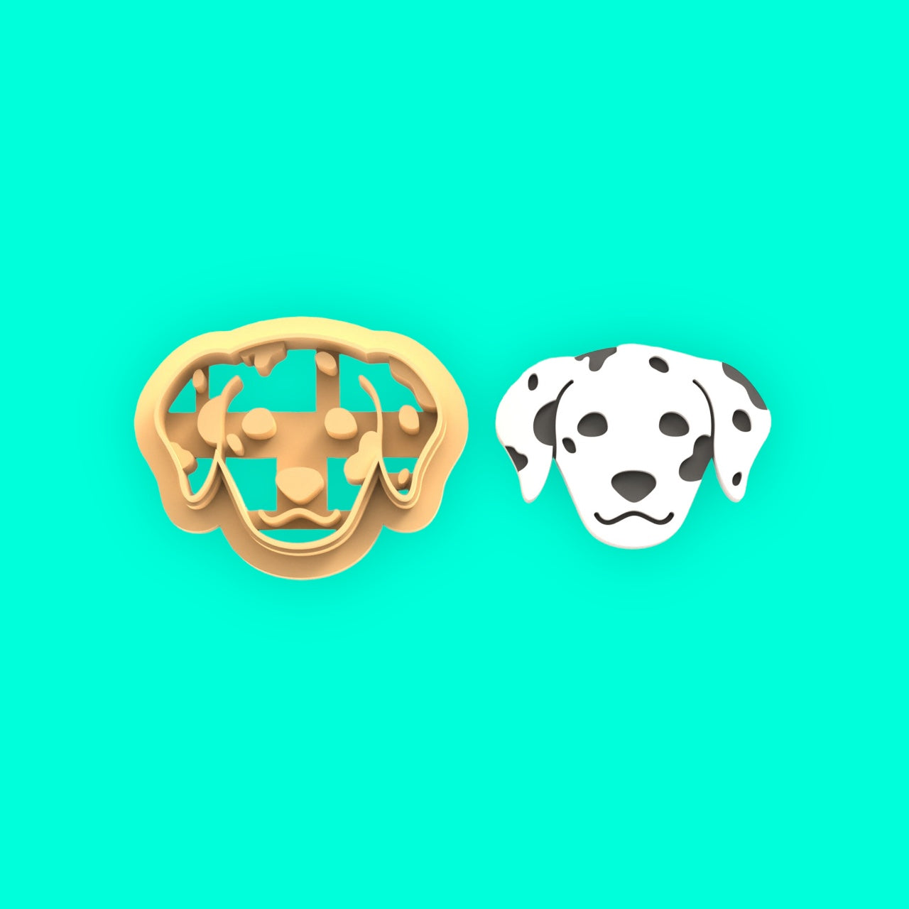 Dalmatian polymer clay cutter