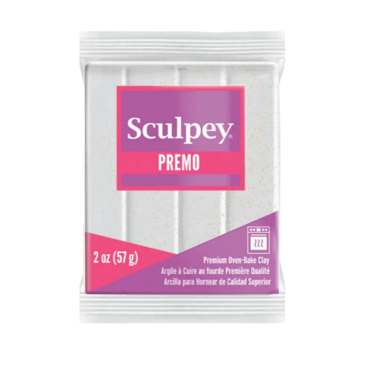 Sculpey Premo White Cold Glitter arcilla polimerica 2oz (56g)