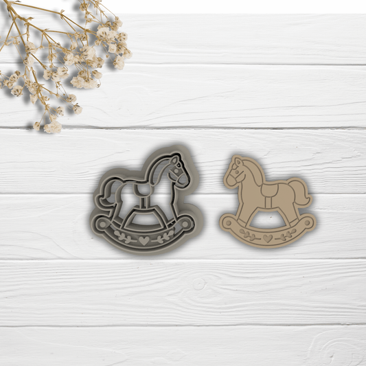 Cortador Arcilla Polimérica| Country Rocking Horse | Minipekas