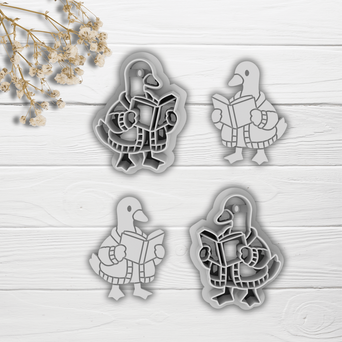 Cortador Arcilla Polimérica | Cazy Reader Duck | Minipekas