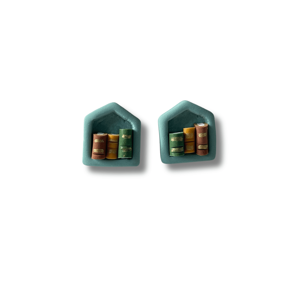 Pendiente Boton Libreria Arco Punta | Minipekas