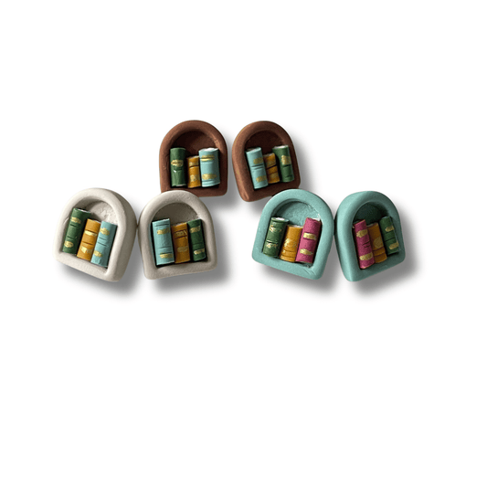 Pendiente Boton Libreria Arco | Minipekas