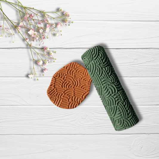 Rodillo Textura Boho | Minipekas| Arcilla Polimerica 6