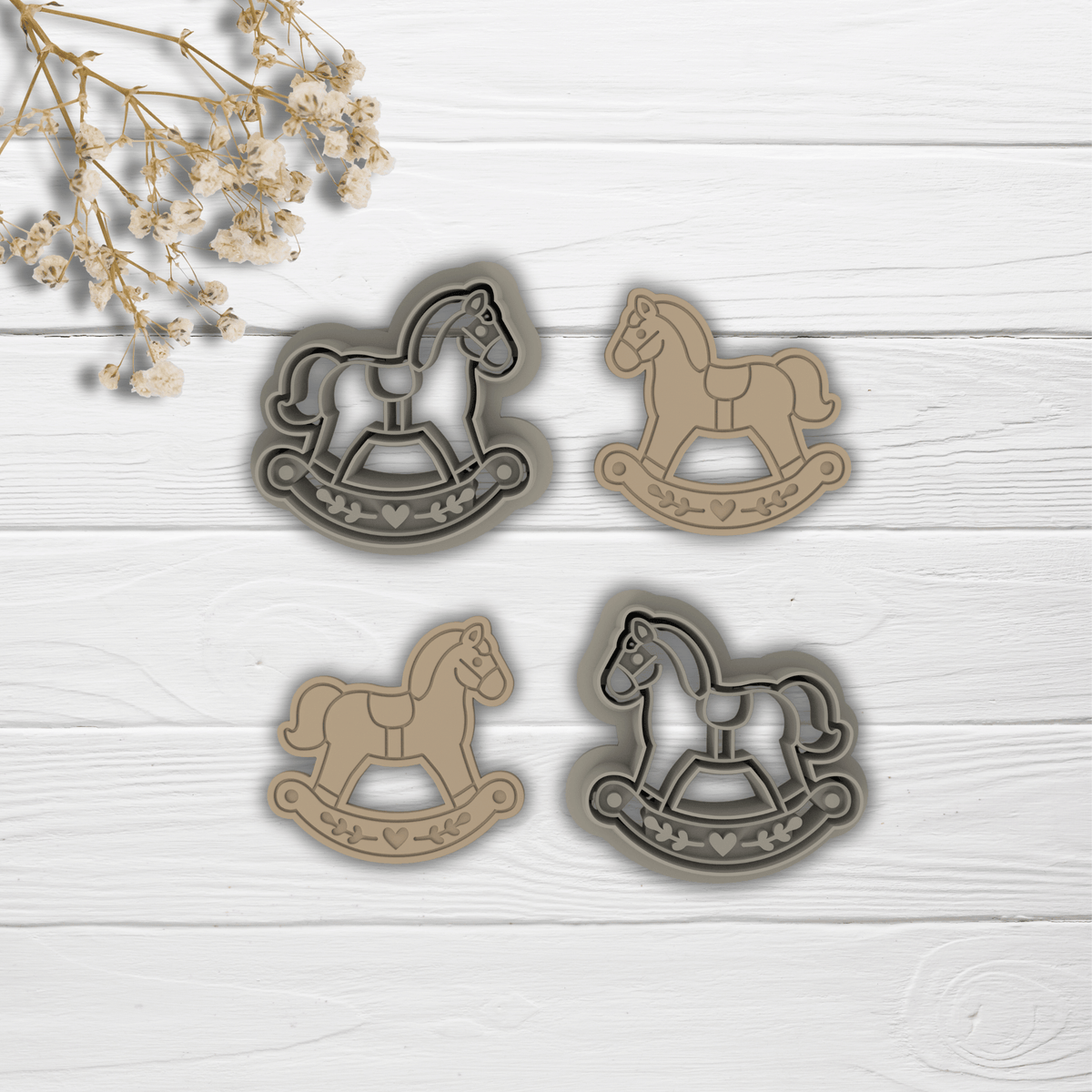 Cortador Arcilla Polimérica| Country Rocking Horse | Minipekas