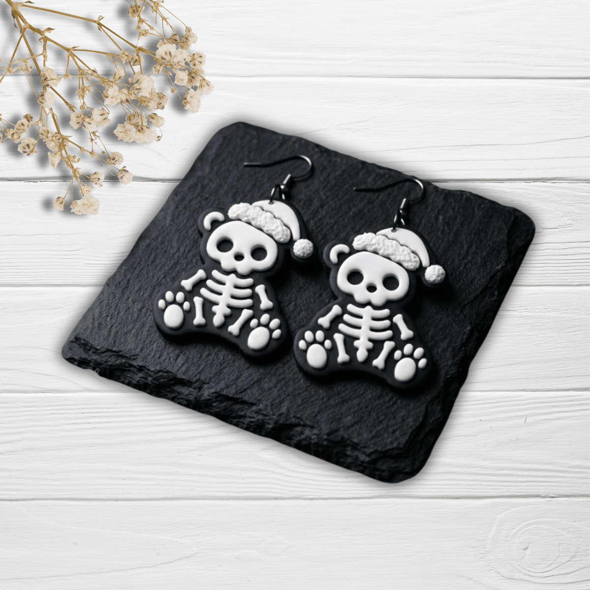 Cortador Arcilla Polimérica| Oso Navidad Esqueleto | Minipekas