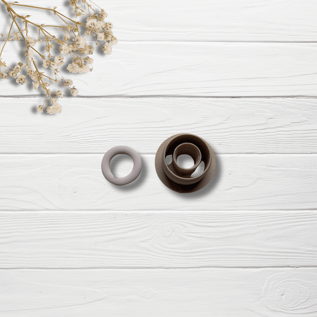 Emporte-pièce pour pâte polymère | Donut organique | Minipekas