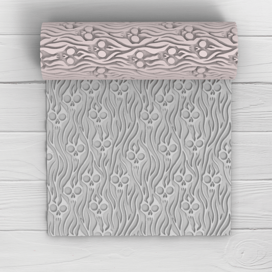 Rodillo Textura Haunted Timber | Minipekas| Arcilla Polimerica