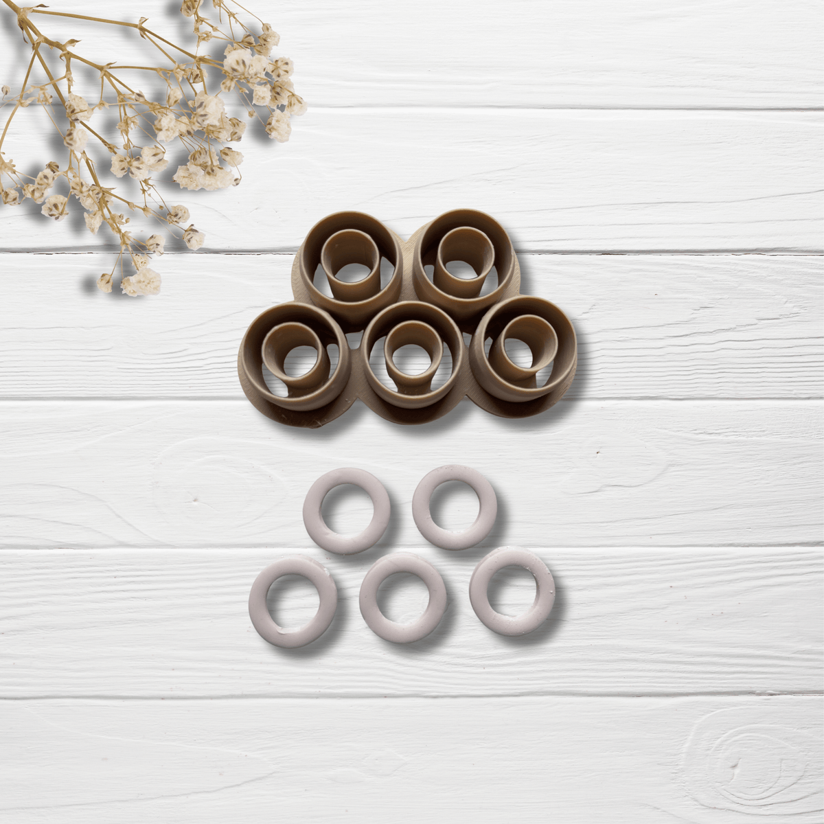 Emporte-pièce pour pâte polymère | Donut organique | Minipekas