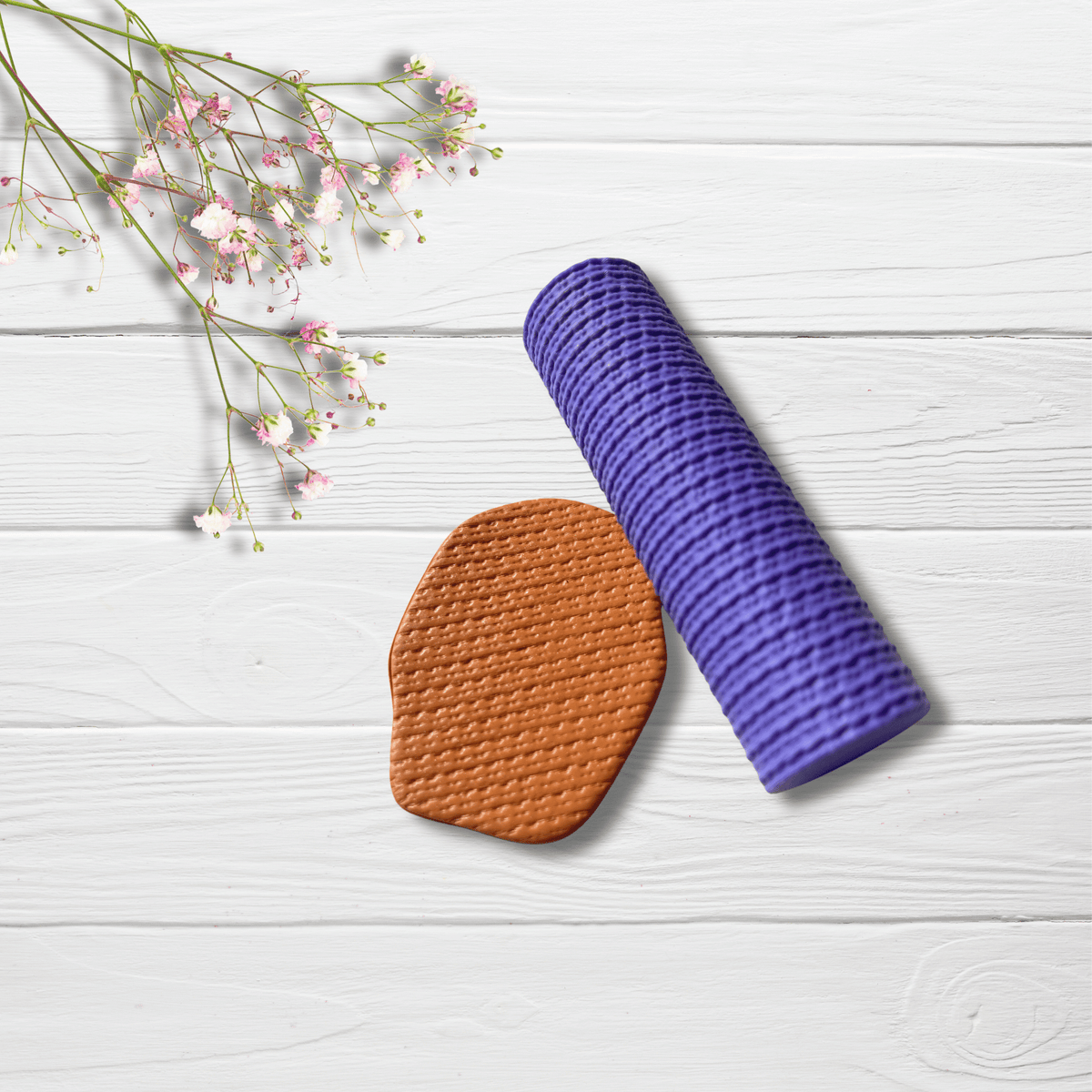 Rouleau à texture Little Bloom | Minipekas | Pâte polymère