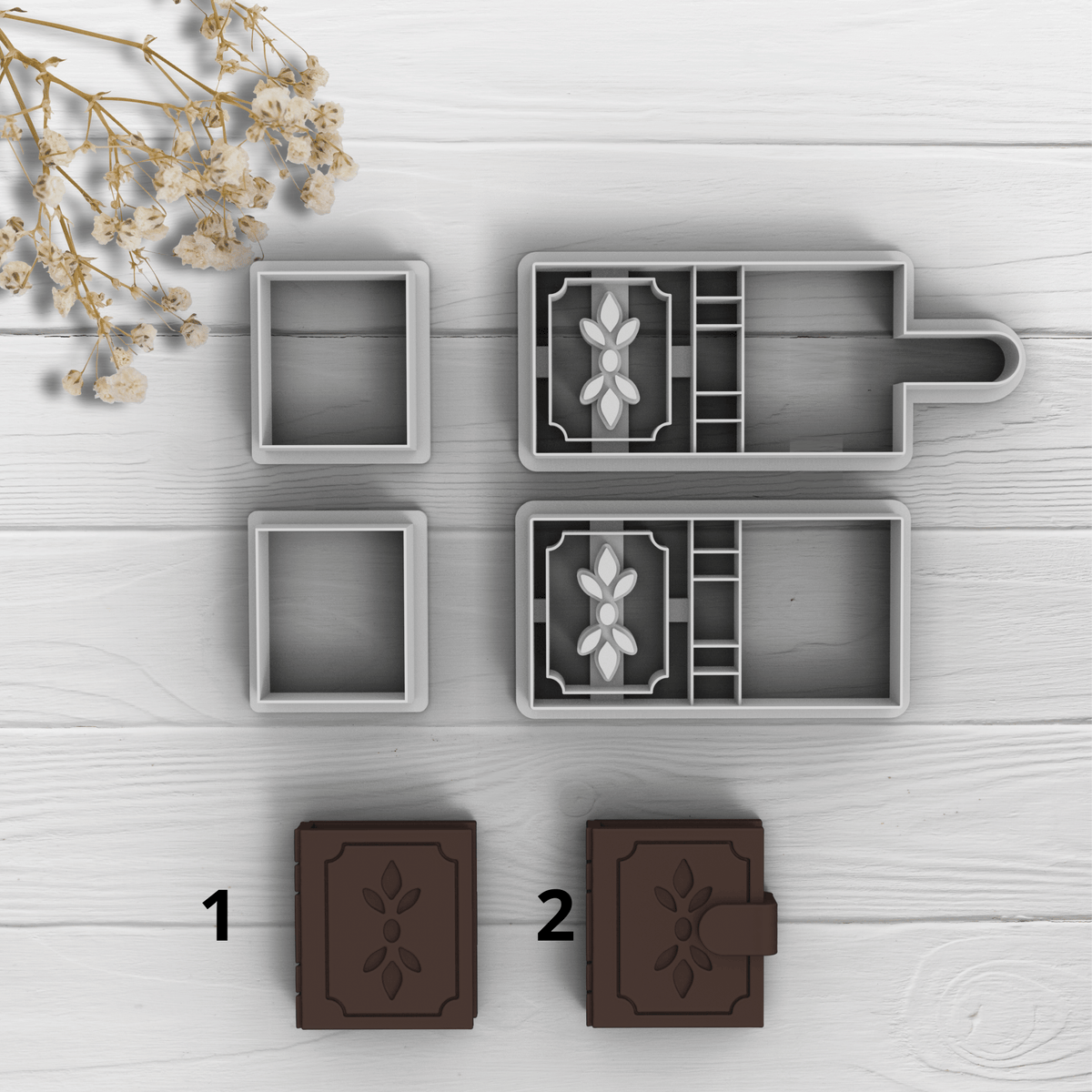 Cortador Arcilla Polimérica | Floral Spellbook | Minipekas