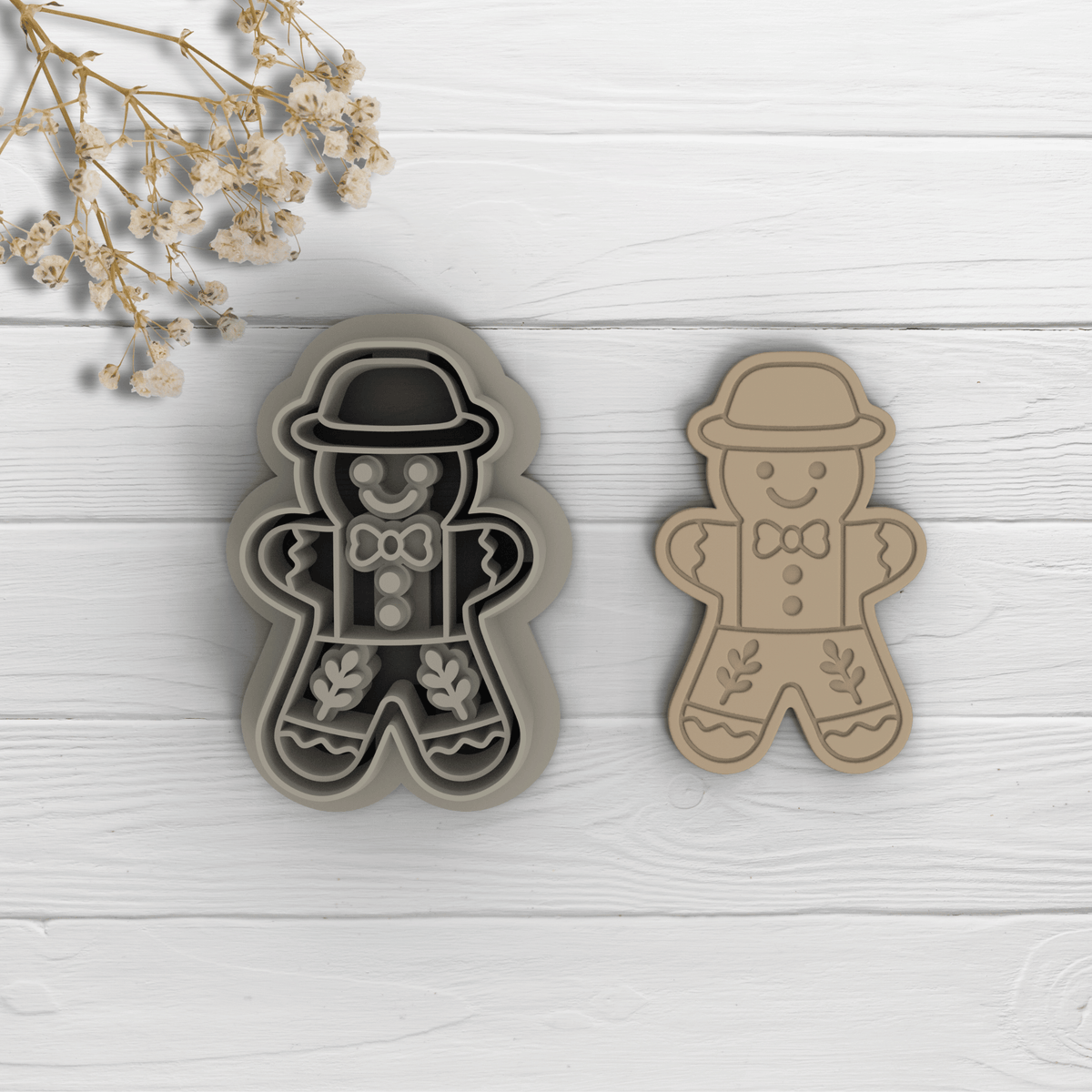 Cortador Arcilla Polimérica| Village Gingerbread boy | Minipekas