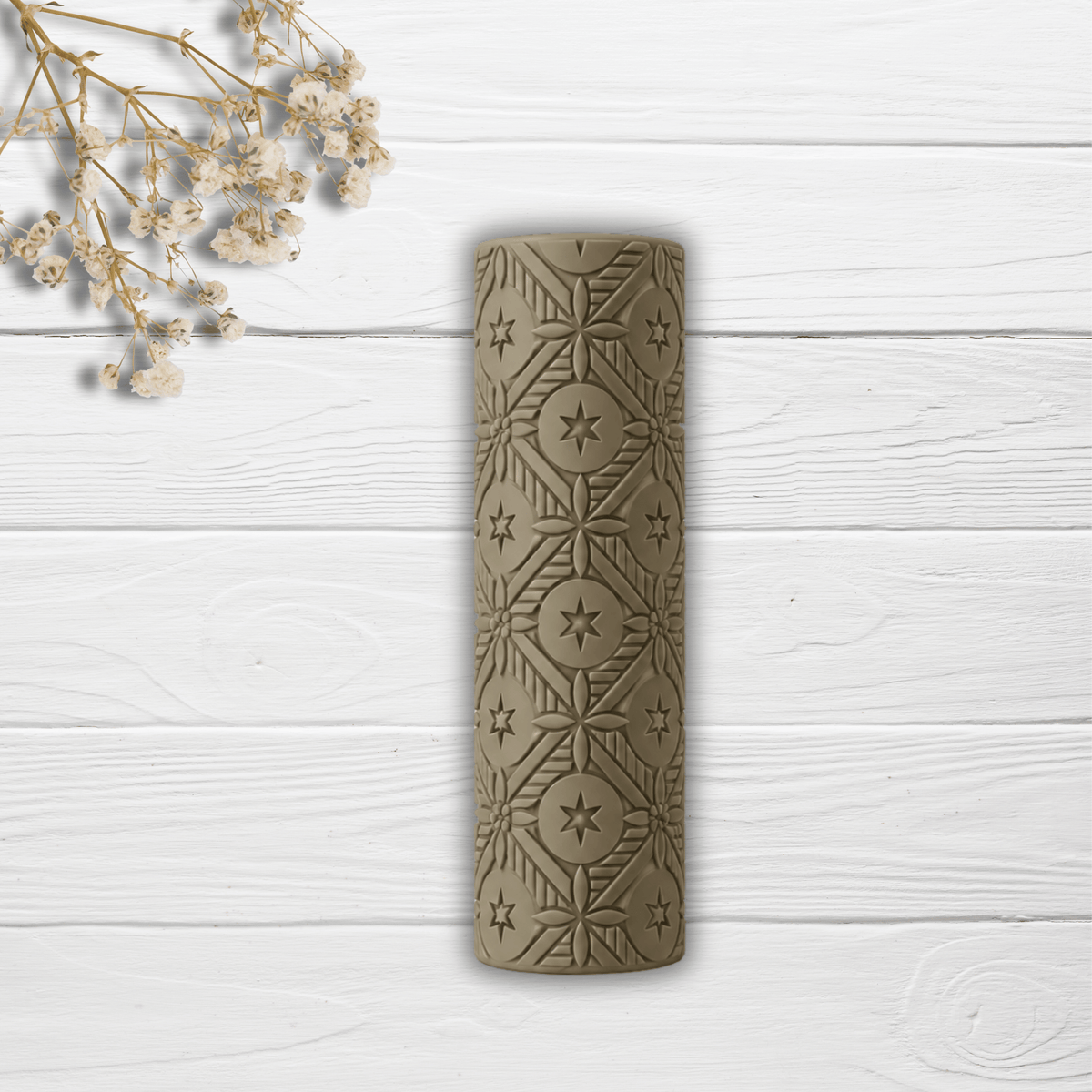 Rodillo Textura Star Bauble | Minipekas| Arcilla Polimerica