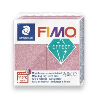 Fimo effect glitter Oro Rosa arcilla polimerica 57g -2 oz