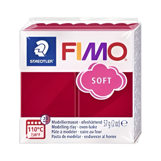 Fimo soft rojo cereza arcilla polimerica 57g -2 oz