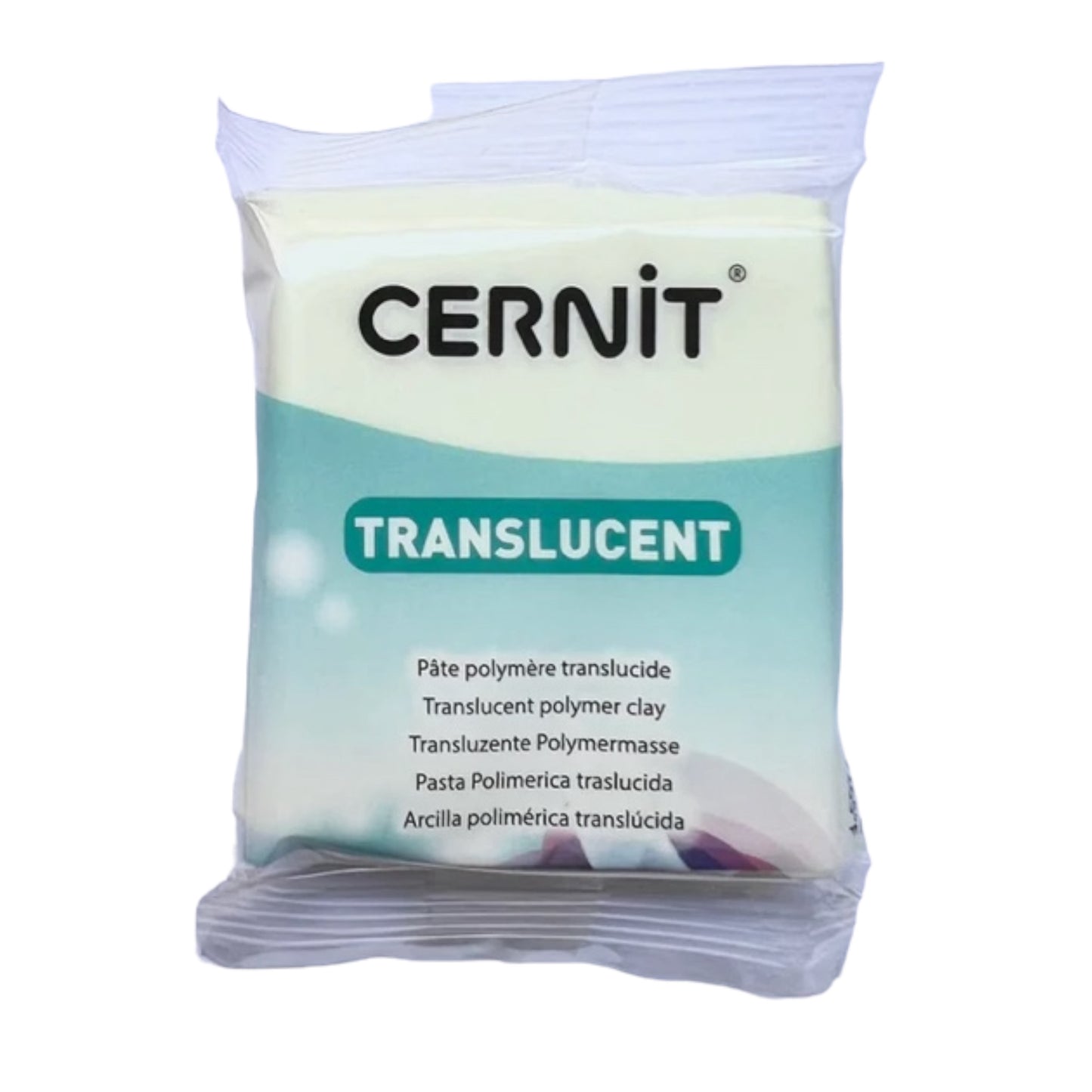 Argile polymère phosphorescente translucide Cernit 2oz (56g)