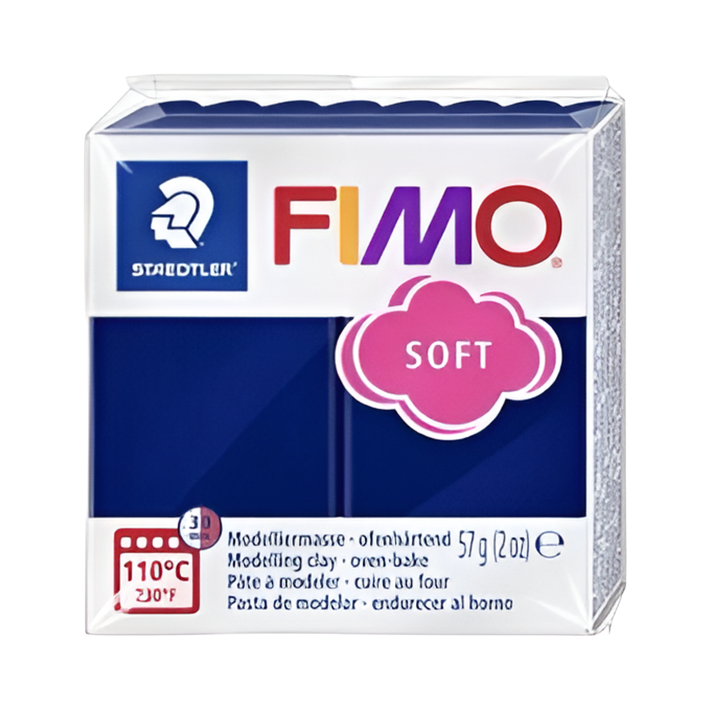 Pâte polymère Fimo soft bleu Windsor 57g -2 oz